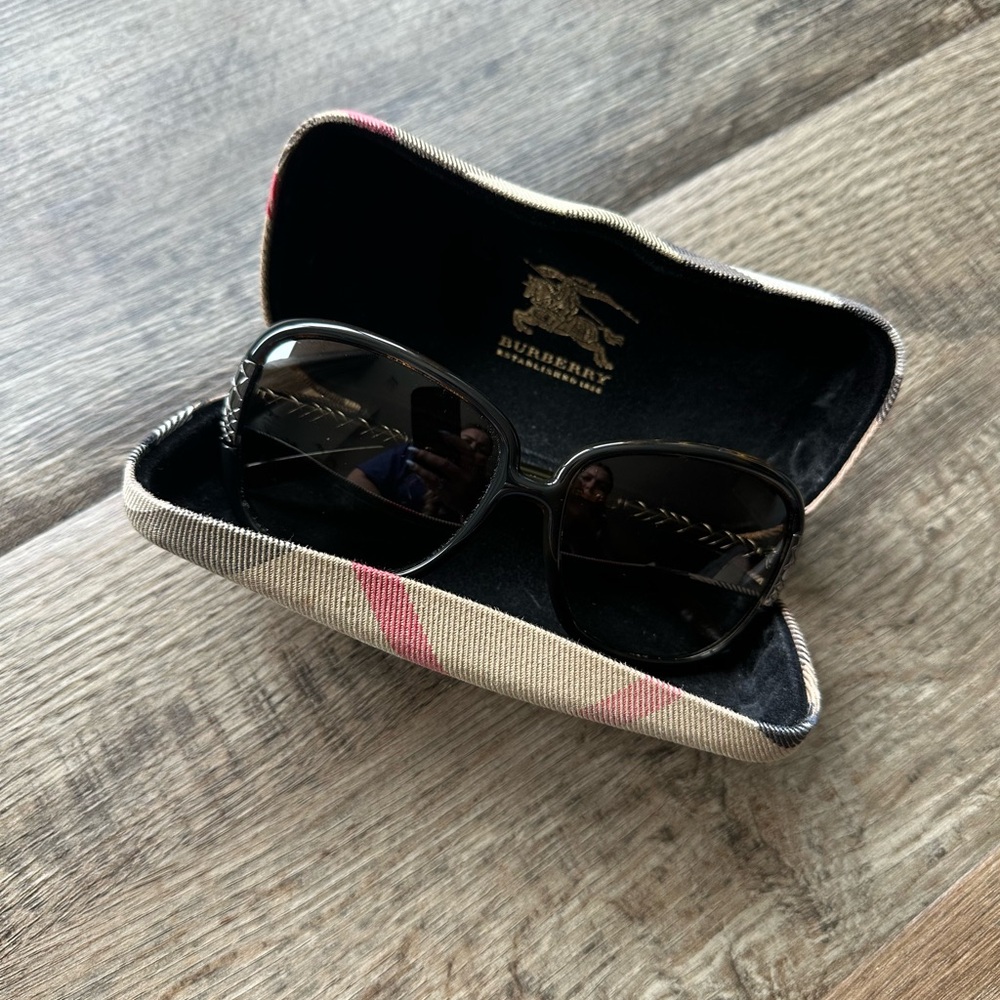 Burberry Black Sunglasses with Dark Lenses